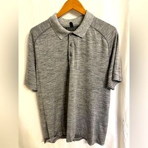 Lululemon Heathered Gray Polo XXL NWOT